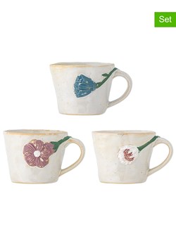 Bloomingville Kubki (3 szt.) "Loua" w kolorze szarym - wys. 7,5 x Ø 9 cm ze sklepu Limango Polska w kategorii Dzbanki i zaparzacze - zdjęcie 189202028