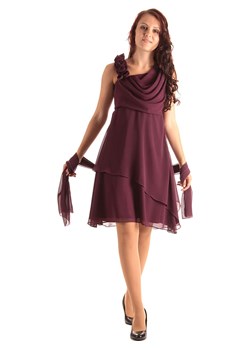 New G.O.L Sukienka szyfonowa w kolorze bordowym ze sklepu Limango Polska w kategorii Sukienki dziewczęce - zdjęcie 189202955