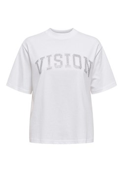 ONLY Koszulka w kolorze białym ze sklepu Limango Polska w kategorii Bluzki damskie - zdjęcie 189205278