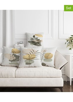 Allure Poszewki (4 szt.) w kolorze biało-zielono-żółtym na poduszkę ze sklepu Limango Polska w kategorii Poduszki dekoracyjne - zdjęcie 189205717