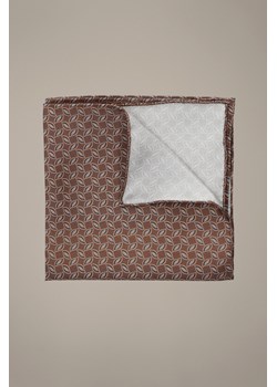 Poszetka Brązowa Jedwabna Wzór ze sklepu Lancerto S.A. w kategorii Poszetki i butonierki - zdjęcie 189207165