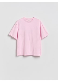 Reserved - Bawełniany t-shirt oversize - pastelowy róż ze sklepu Reserved w kategorii Bluzki damskie - zdjęcie 189207367