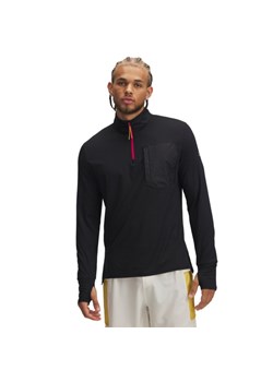 Męski longsleeve do biegania Under Armour UA Trail Run Quarter Zip - czarny ze sklepu Sportstylestory.com w kategorii T-shirty męskie - zdjęcie 189207456