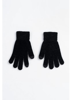Czarne rękawiczki o klasycznym fasonie, Rozmiar -  r2, Kolor - Czarny ze sklepu REPORTER w kategorii Rękawiczki dziecięce - zdjęcie 189208597