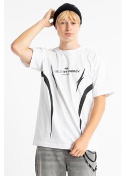 Biały t-shirt LOOSE z nadrukiem z przodu, Rozmiar - 146, Kolor - Biały ze sklepu REPORTER w kategorii T-shirty chłopięce - zdjęcie 189208657