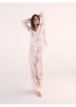 Reserved - Wzorzysta piżama dwuczęściowa - brązowy ze sklepu Reserved w kategorii Piżamy damskie - zdjęcie 189209118