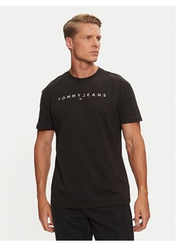 Tommy Jeans T-Shirt Linear Logo DM0DM20744 Czarny Regular Fit ze sklepu MODIVO w kategorii T-shirty męskie - zdjęcie 189210086