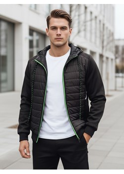 Kurtka męska pikowana czarna Dstreet TX4394 ze sklepu DSTREET.PL w kategorii Kurtki męskie - zdjęcie 189210385