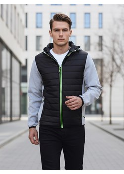 Kurtka męska przejściowa pikowana szara TX4402 ze sklepu DSTREET.PL w kategorii Kurtki męskie - zdjęcie 189210388