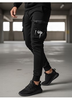 Spodnie męskie bojówki czarne Dstreet UX4155 ze sklepu DSTREET.PL w kategorii Spodnie męskie - zdjęcie 189210456