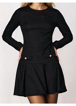 Sinsay - Rozkloszowana sukienka mini - czarny ze sklepu Sinsay w kategorii Sukienki - zdjęcie 189211485