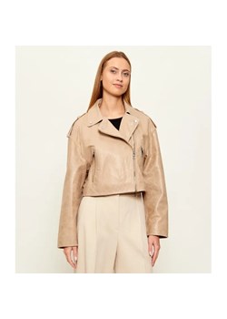 BOSS ORANGE Skórzana ramoneska C_Salace | Loose fit ze sklepu Gomez Fashion Store w kategorii Kurtki damskie - zdjęcie 189212795