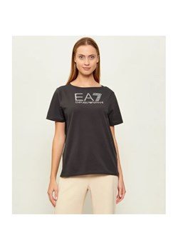 EA7 T-shirt | Regular Fit ze sklepu Gomez Fashion Store w kategorii Bluzki damskie - zdjęcie 189212905