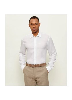 Emporio Armani Lniana koszula | Regular Fit ze sklepu Gomez Fashion Store w kategorii Koszule męskie - zdjęcie 189212979