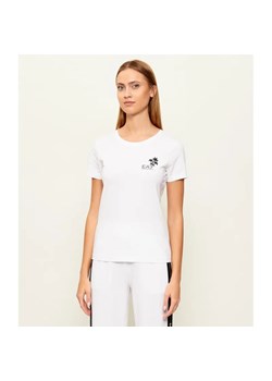 EA7 T-shirt | Slim Fit ze sklepu Gomez Fashion Store w kategorii Odzież plażowa - zdjęcie 189212988
