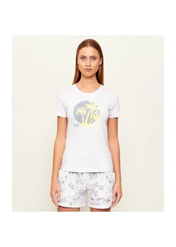 EA7 T-shirt | Slim Fit ze sklepu Gomez Fashion Store w kategorii Odzież plażowa - zdjęcie 189212989