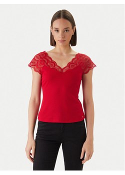 Morgan Bluzka 251-DELI Czerwony Slim Fit ze sklepu MODIVO w kategorii Bluzki damskie - zdjęcie 189213006