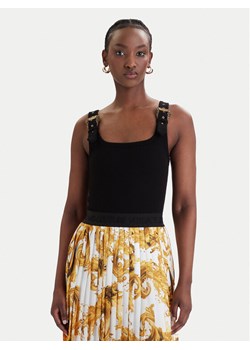 Versace Jeans Couture Top 80HAM619 J0198 Czarny Slim Fit ze sklepu MODIVO w kategorii Bluzki damskie - zdjęcie 189213009