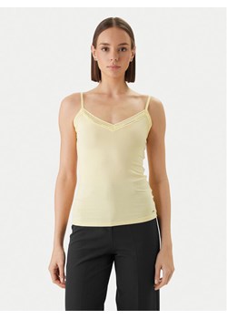 Morgan Top 192-BARBA.N Żółty Slim Fit ze sklepu MODIVO w kategorii Bluzki damskie - zdjęcie 189213027