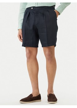 BOSS Szorty materiałowe H-Perin 50561858 Granatowy Tapered Fit ze sklepu MODIVO w kategorii Spodenki męskie - zdjęcie 189213029
