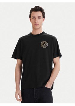 Versace Jeans Couture T-Shirt 80GAHT04 CJ00T Czarny Regular Fit ze sklepu MODIVO w kategorii T-shirty męskie - zdjęcie 189213099