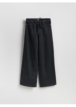 Reserved - Jeansy z paskiem - czarny ze sklepu Reserved w kategorii Jeansy damskie - zdjęcie 189214805