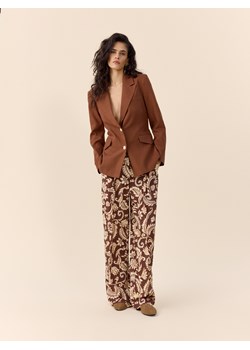 Reserved - Marynarka z paskiem w talii - brązowy ze sklepu Reserved w kategorii Marynarki damskie - zdjęcie 189214817