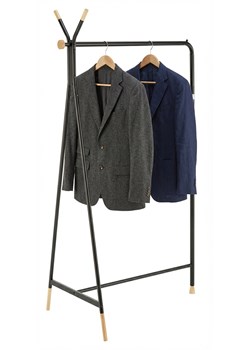 Minimalistyczny Stojący Czarny Wieszak Na Ubrania K6-T23 ze sklepu Edinos.pl w kategorii Meble - zdjęcie 189216176