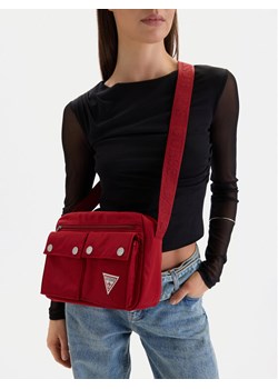 Torebka Guess Jeans CWBEO-GUESS-XC-002-09 Czerwony ze sklepu eobuwie.pl w kategorii Listonoszki - zdjęcie 189216345