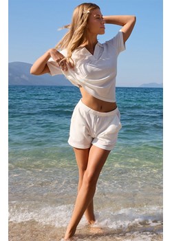 Sensis krótka piżama damska dwuczęściowa Sia, Kolor ecru, Rozmiar S, SENSIS ze sklepu Primodo w kategorii Piżamy damskie - zdjęcie 189217456