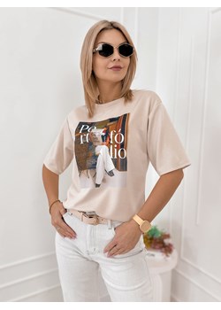 bluzka portfolio beżowa one size ze sklepu UBRA w kategorii Bluzki damskie - zdjęcie 189217619