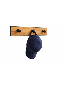 Nowoczesny wieszak ścienny dąb craft + czarny E2-P44 ze sklepu Edinos.pl w kategorii Zestawy mebli do przedpokoju - zdjęcie 189217698
