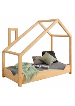 Drewniane łóżko dziecięce domek T2-D31 ze sklepu Edinos.pl w kategorii Łóżka dziecięce - zdjęcie 189217705