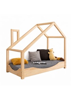 Drewniane łóżko dziecięce domek K8-R18 ze sklepu Edinos.pl w kategorii Łóżka dziecięce - zdjęcie 189217709