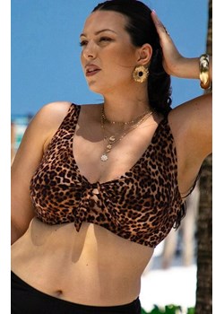 Dwuczęściowy strój kąpielowy plus size 615/46, Kolor czarny-panterka, Rozmiar XL, Primo ze sklepu Intymna w kategorii Stroje kąpielowe - zdjęcie 189217795