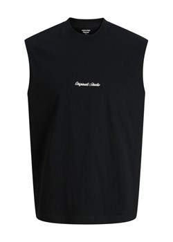 Jack & Jones Tank top Norrebro Emb 12292009 Czarny Regular Fit ze sklepu MODIVO w kategorii T-shirty męskie - zdjęcie 189218545