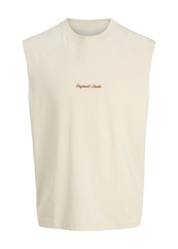 Jack & Jones Tank top Norrebro Emb 12292009 Écru Regular Fit ze sklepu MODIVO w kategorii T-shirty męskie - zdjęcie 189218555
