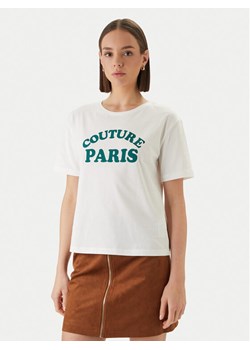 Morgan T-Shirt 261-DARIS Biały Regular Fit ze sklepu MODIVO w kategorii Bluzki damskie - zdjęcie 189218599