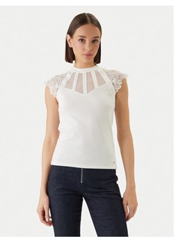 Morgan Bluzka 222-DEMANE Biały Regular Fit ze sklepu MODIVO w kategorii Bluzki damskie - zdjęcie 189218609