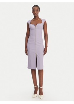Elisabetta Franchi Sukienka koktajlowa AB-900-61E2-V430 Fioletowy Regular Fit ze sklepu MODIVO w kategorii Sukienki - zdjęcie 189218616