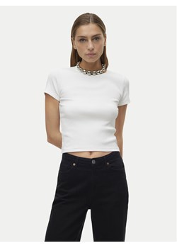 Vero Moda T-Shirt Chloe 10306894 Biały Tight Fit ze sklepu MODIVO w kategorii Bluzki damskie - zdjęcie 189218627