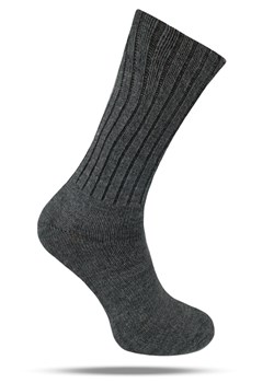 Ciepłe Wełniane Skarpetki Zimowe - Ciemnoszare SKEMACSHSTR0169ciemSZA ze sklepu JegoSzafa.pl w kategorii Skarpetki męskie - zdjęcie 189219427