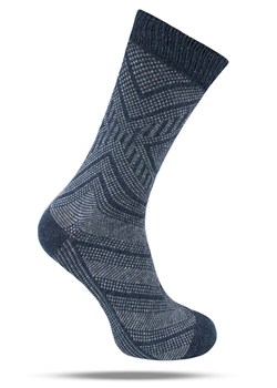 Ciepłe Wełniane Skarpetki Zimowe - Drobny Wzór, Niebieskie SKEMACSHSTR0175wzorekNB ze sklepu JegoSzafa.pl w kategorii Skarpetki męskie - zdjęcie 189219445