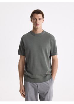 Reserved - Sweter z krótkim rękawem - jasnozielony ze sklepu Reserved w kategorii Swetry męskie - zdjęcie 189219535