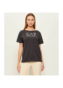 EA7 T-shirt | Regular Fit ze sklepu Gomez Fashion Store w kategorii Bluzki damskie - zdjęcie 189219787