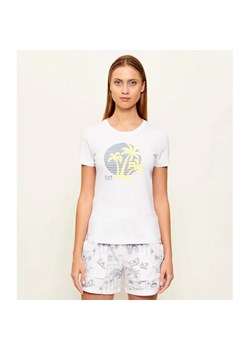 EA7 T-shirt | Slim Fit ze sklepu Gomez Fashion Store w kategorii Odzież plażowa - zdjęcie 189219845