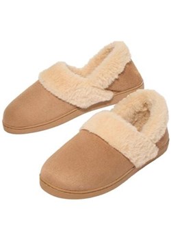 Kapcie ze sztucznego zamszu i imitacji futerka ze sklepu Atlas For Men w kategorii Kapcie damskie - zdjęcie 189220895