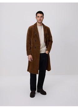 Reserved - Bluza regular z bawełną - kremowy ze sklepu Reserved w kategorii Bluzy damskie - zdjęcie 189221125