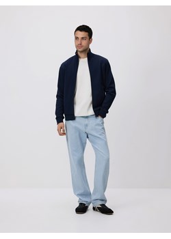 Reserved - Bluza ze stójką - granatowy ze sklepu Reserved w kategorii Bluzy męskie - zdjęcie 189221137