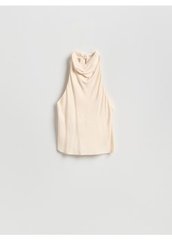 Reserved - Top halter - kremowy ze sklepu Reserved w kategorii Bluzki damskie - zdjęcie 189221289
